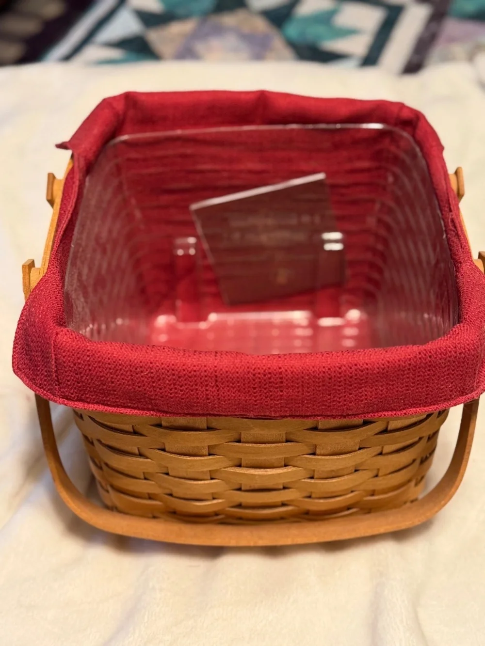 Longaberger Picnic Tote, Liner, Protector and Riser